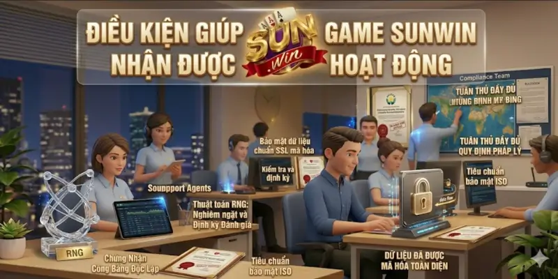 Điều kiện giúp cổng game Sunwin nhận được giấy phép hoạt động