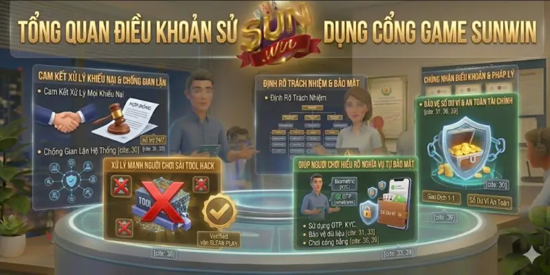 Tổng quan điều khoản sử dụng cổng game Sunwin