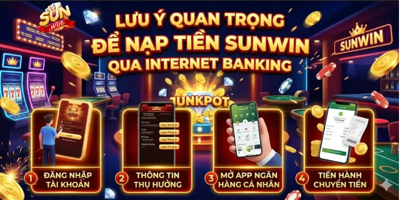 Phương thức nạp tiền Sunwin qua Internet Banking