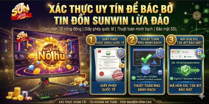 Xác thực uy tín để bác bỏ tin đồn Sunwin lừa đảo